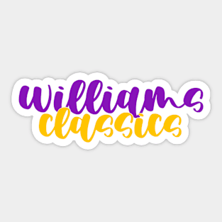 williams college classics Sticker